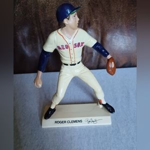 This is a vintage Roger Clemens statue from 1988 when he played for the Red Sox